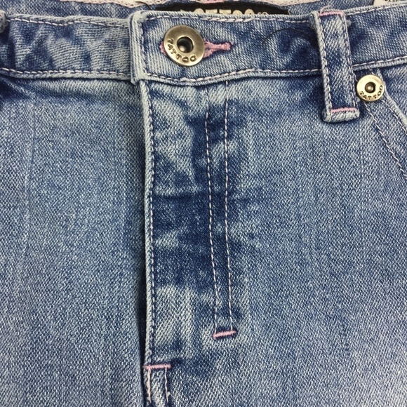 Tattoo Denim Mini Skirt Rough Edge - Picture 3 of 7